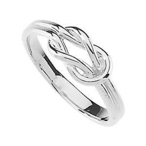  14K White Gold Infinity Knot Ring Jewelry