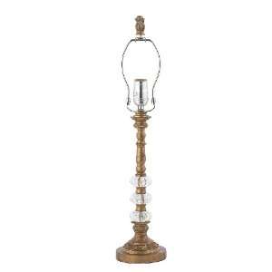  Gold Three Bead Medium Lamp Base