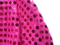 G07 Shiny Fuchsia Sequin Fabric Dress Material by Yard  