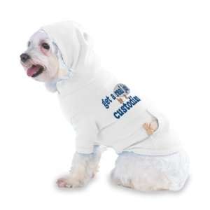  get a real job be a custodian Hooded (Hoody) T Shirt with 
