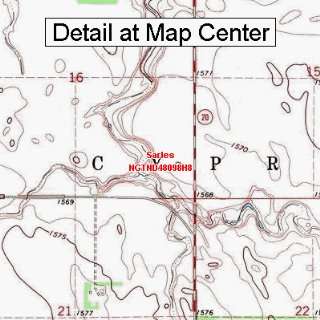  USGS Topographic Quadrangle Map   Sarles, North Dakota 