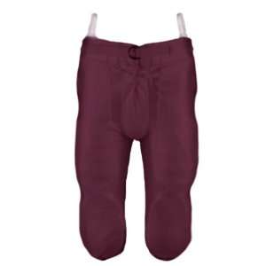  Martin Youth Slotted Football Dazzle Pants MAROON YM 