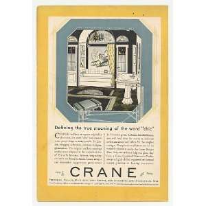   1930 Crane Bathroom Defining Meaning of Chic Print Ad