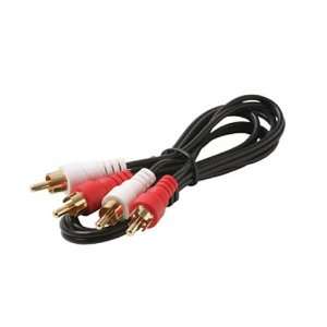  25 Gold Stereo Audio Cable 2 RCA to 2 RCA Electronics