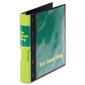    EcoSmart Ring View Binder, 2 Capacity, Black/Green