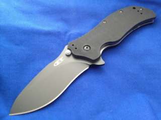   TOLERANCE KNIFE ZT 0350 G 10 FOLDER PLAIN EDGE USA S30V NIB  