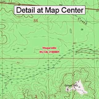  USGS Topographic Quadrangle Map   Wagarville, Alabama 