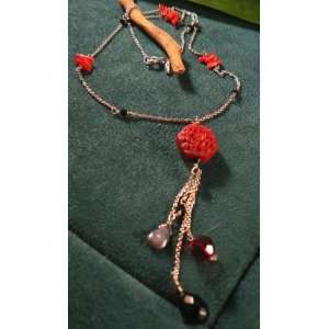  Cinnabar & Coral Necklace