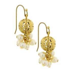  Her Majesties Pearl Cluster Earrings 1928 Jewelry 