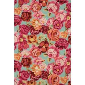 Dash and Albert Kaffe Fassett Bed Of Roses 2 x 3 Area Rug  