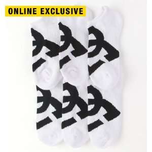  Dc Shoes Arnold 2 Three Pack Socks   White X 10 13 