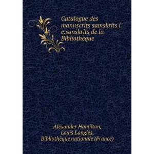   BibliothÃ¨que nationale (France) Alexander Hamilton Books