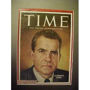 Richard Nixon October 31, 1960 Time Magazine Professionally Matted 