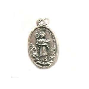  Saint Raymond   Guardian Angel Two sided Oxidized Medal 