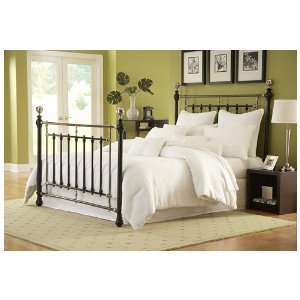 Glossy Black/Etched Silver Queen Bed Headboard 
