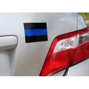  Thin Blue Line Decal Magnet 2 by 3 Inch 
