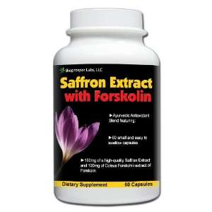 150mg Saffron Extract with 10mg Forskolin Ayurvedic Antioxidant Blend 