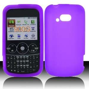 Dark Purple SILICONE Soft Rubber Gel Skin Case Cover for Net10 LG 900g 