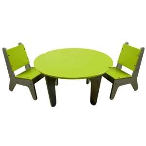  Modern Table and Chair Lotus Green