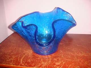 Murero blue hand made Italian Glass  