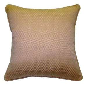 26x26 Pink with Light Gold Dots Brocade Decorative Throw Pillow Cover 