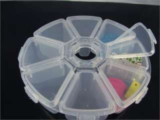 1pc Jewelry Beads Container Storage Octagon Plastic Box  