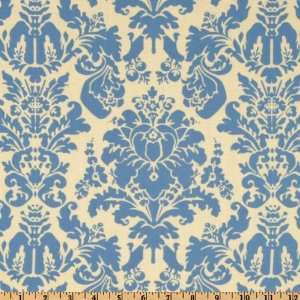  44 Wide Annette Tatum House Fall 2009 Damask Navy Fabric 