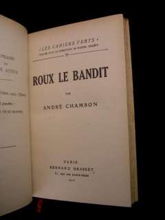 Roux le Bandit 1925 Chamson leather Paris nice  