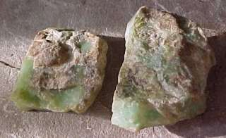 Lapidary CHRYSOPRASE 2 pieces rough  