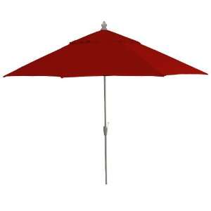  Arden Outdoor 11 Sunbrella Dupione Crimson Patio Umbrella 