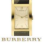 Latest New Burberry Lady Women Check Strap Gold Plated 