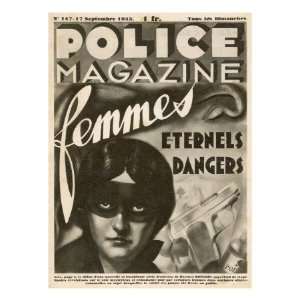  Magazine Cover Showing a Dangerous Masked Woman 