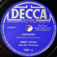 JIMMY NOONE Decca 1621 Japansy 78 RPM  