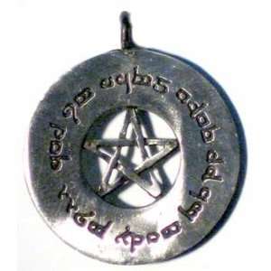  Pewter Elfin Protection Spell Amulet 