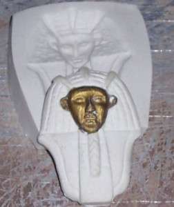 Art deco Egyptian head polymer clay push mold  