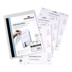  Durable Office Products Info Series Sign Refill Sheets 