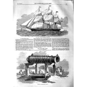    1851 RACER CLIPPER PACKET SHIP NEW YORK GUN BENGAL