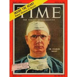  1957 Cover Dr. Charles Bailey Heart Surgeon Cardiac 