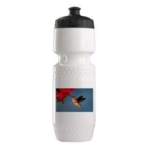   Trek Water Bottle White Blk Female Rufous Hummingbird 