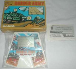 Casio CG 390 Border Army Electronic Game 1987 With Box & Manual  