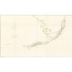 U.S. Coast Survey by Bache 1862 Antique Map of Cape 