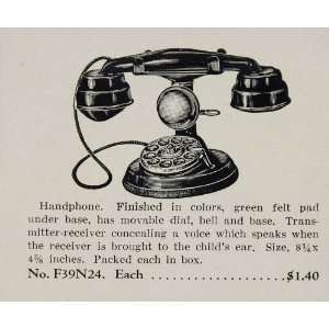   Toy Talking Telephone Rotary Phone   Original Print Ad
