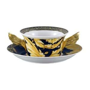 Versace by Rosenthal Vanity Cream Soup Cup & Saucer  