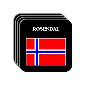 Norway   ROSENDAL Set of 4 Mini Mousepad Coasters