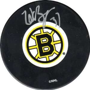  Patrice Bergeron Boston Bruins Autographed Hockey Puck 