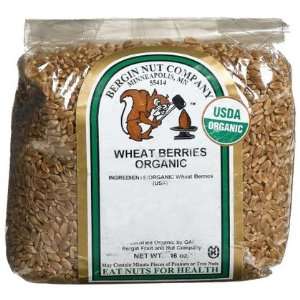  Bergin Nut Company Organic Wheat Berries, 16 oz Bag, 12 ct 