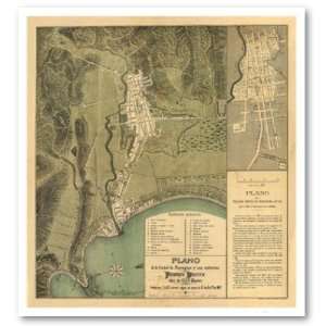  Map of Puerto Rico by Federico Drouyn 1888 Poster