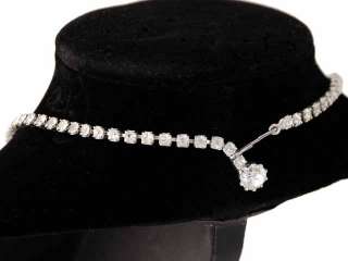 Vintage Fab Prongset Rhinestone Necklace Weiss 1950S  