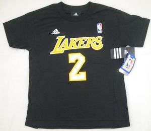 Adidas L.A. Lakers Derek Fisher Youth T Shirt Black  