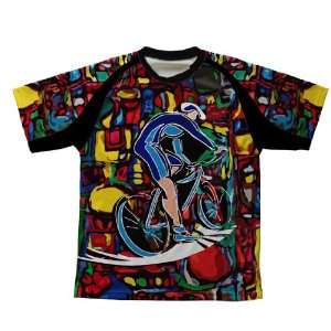  Cyclist Art Technical T Shirt for Men